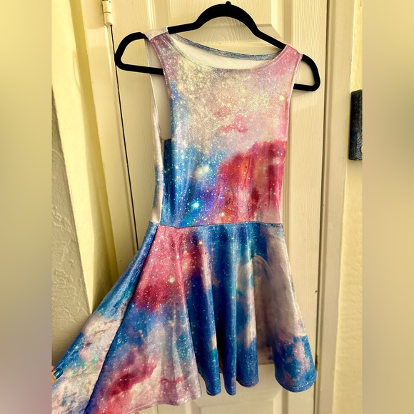 "ORIGINAL" GALAXY ANGEL ICED VELVET PRINCESS SKATER DRESS - Size S - Blackmilk - Picture 3 of 6